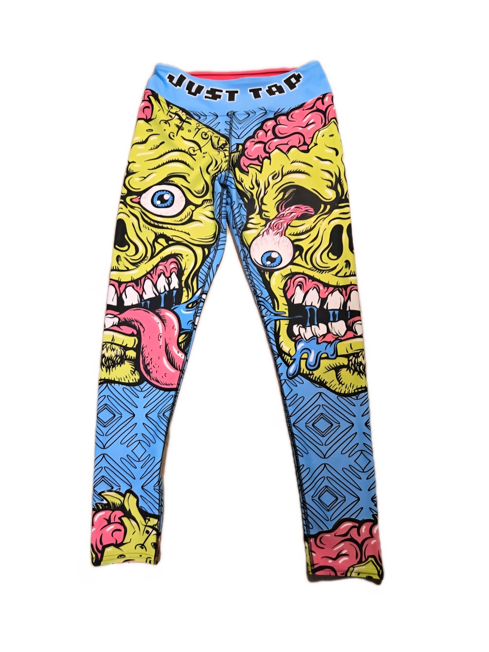 Prickly Possom Just Tap Zombie Leggings Size Large Colorful